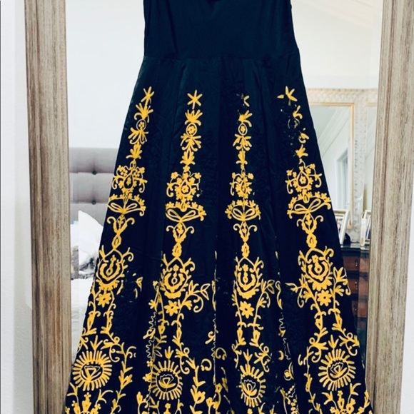 NWT FREE PEOPLE Embroidered  Maxi dress by FREE PEOPLE. FOR PROM DRESS, WEDD - Picture 10 of 11